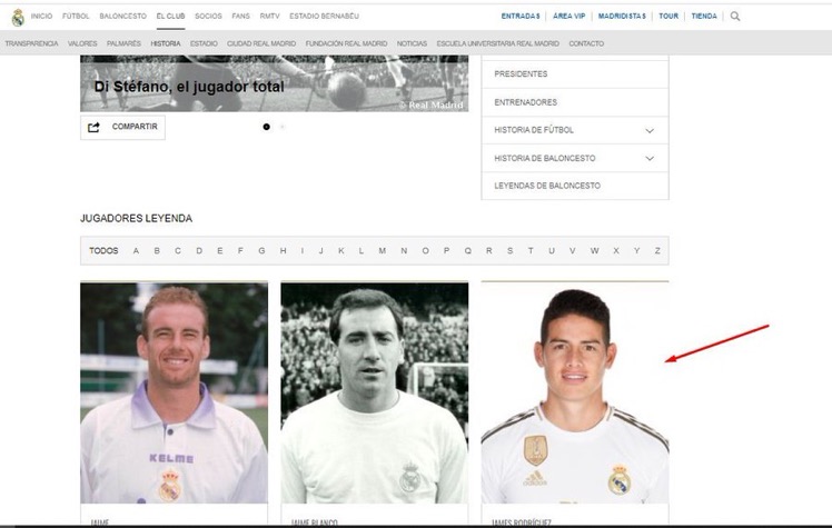 Новенький: «Реал» включил еще одного игрока в список легенд на клубном сайте