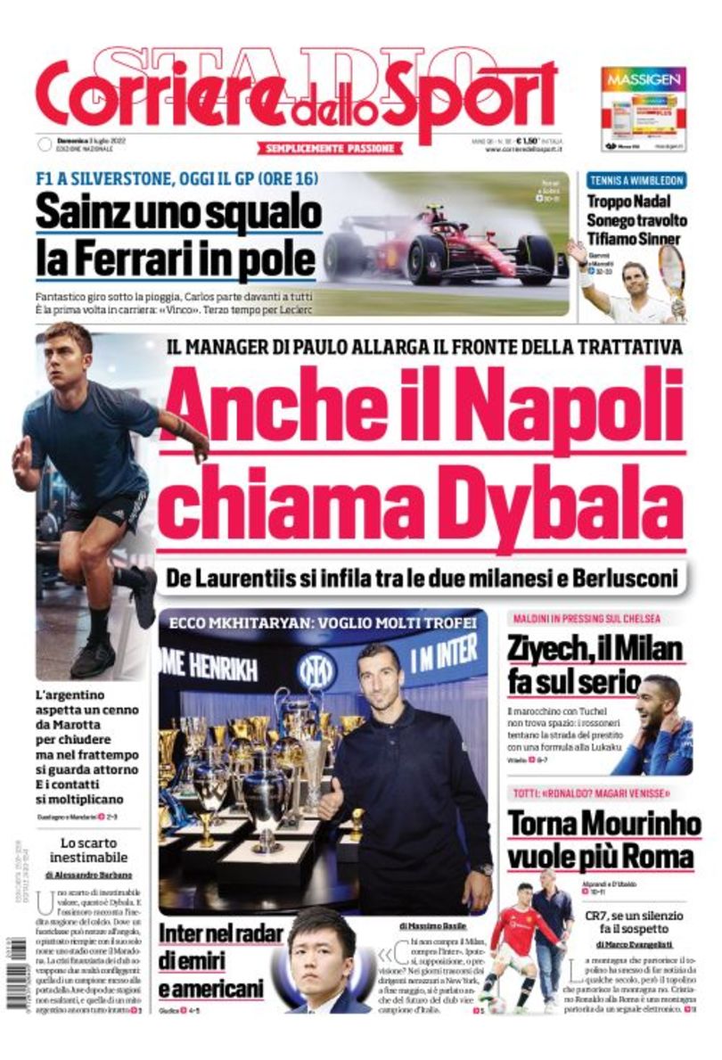 Лукаку сразу забивает. Заголовки Gazzetta, TuttoSport и Corriere за 3 июля
