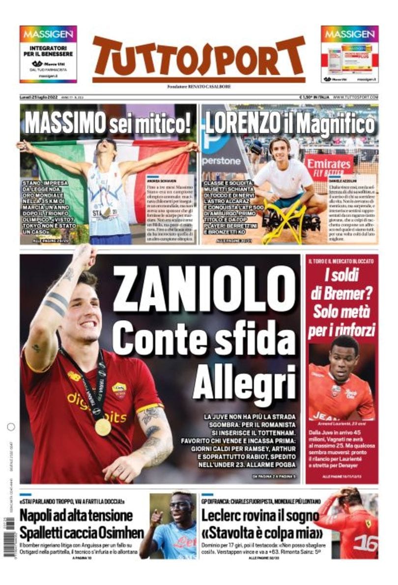 «Милан», дай мне 10. Заголовки Gazzetta, TuttoSport и Corriere за 25 июля