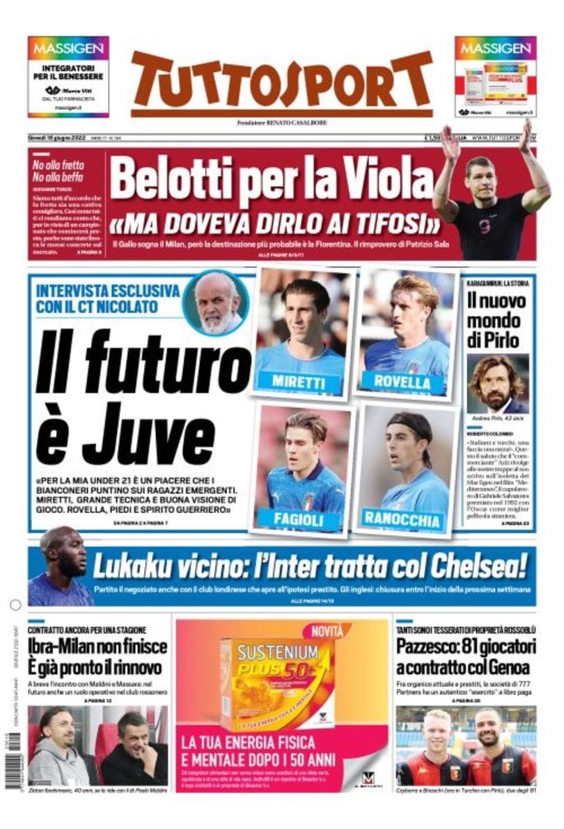 Приходит Лукаку. Заголовки Gazzetta, TuttoSport и Corriere за 16 июня