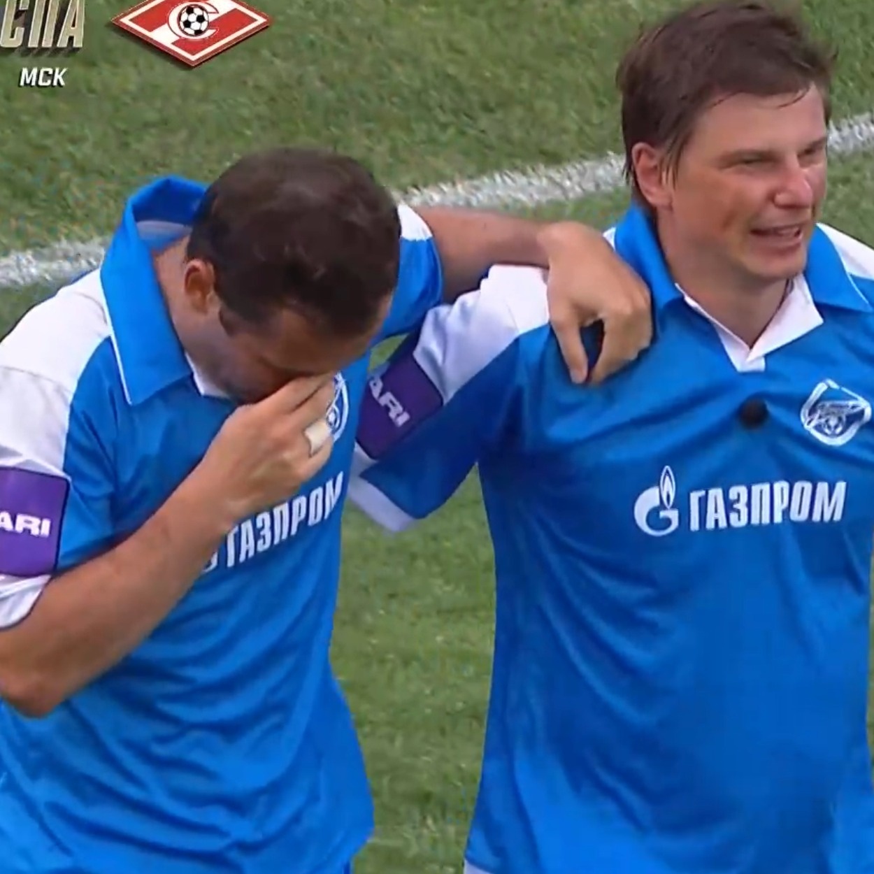 Трогательный момент: эмоции Кержакова после празднования гола с Аршавиным