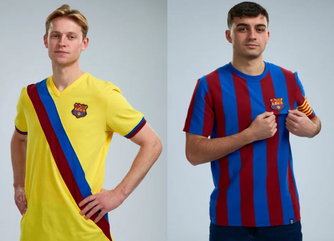 «Барселона» представила линейку ретро-футболок