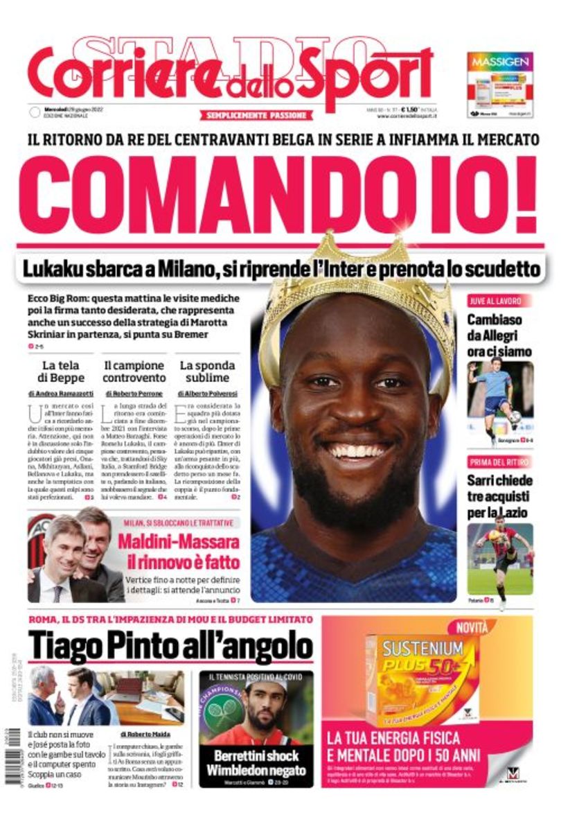 Командую я! Заголовки Gazzetta, TuttoSport и Corriere за 29 июня